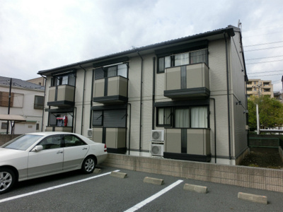 【外観】 | コーポジュネス | コーポジュネス　軽量鉄骨造２階建て南東向きの物件です