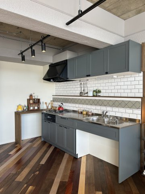 【キッチン】 | しみずサンパレスマンション | 新しく設置したキッチン