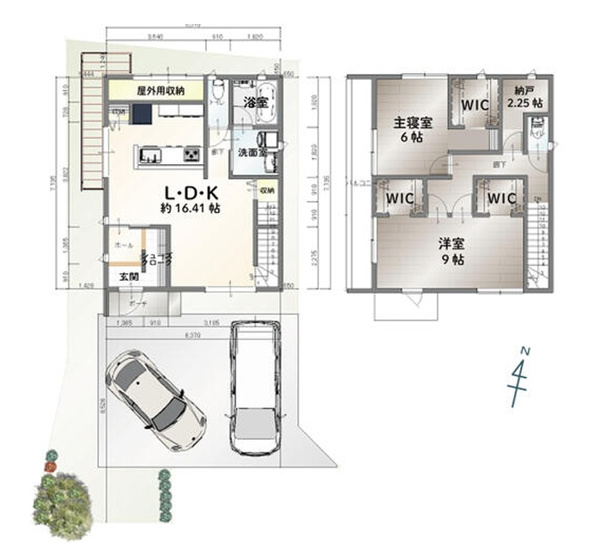 【間取り】 | 沼津市岡一色　分譲住宅　全1棟