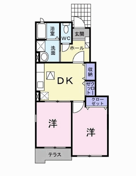 グレイシャス　ハイム　Ｂ棟の間取り