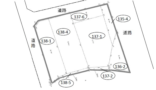 倉敷市上東　売地の土地図