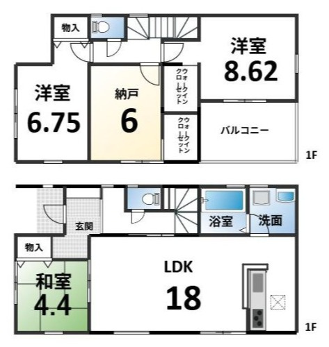 鷹峯南鷹峯町 新築戸建(2号棟)の間取り