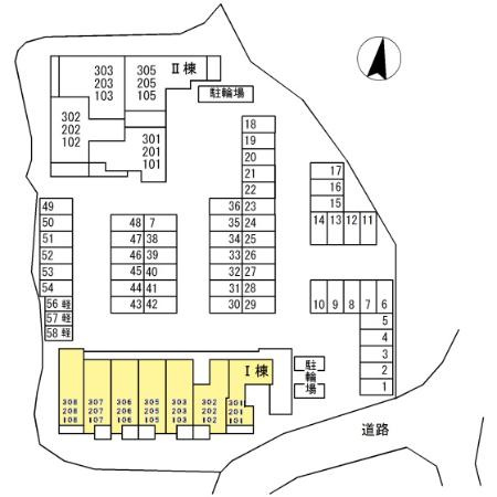 DiosPersimmon長泉　Ⅰ棟の区画図