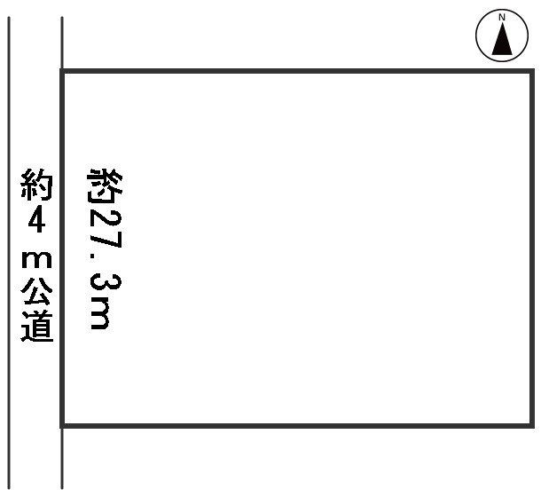 ６１１７５　岐阜市岩崎土地の区画図
