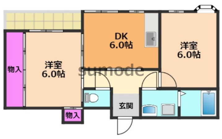 グリーンハイツの間取り