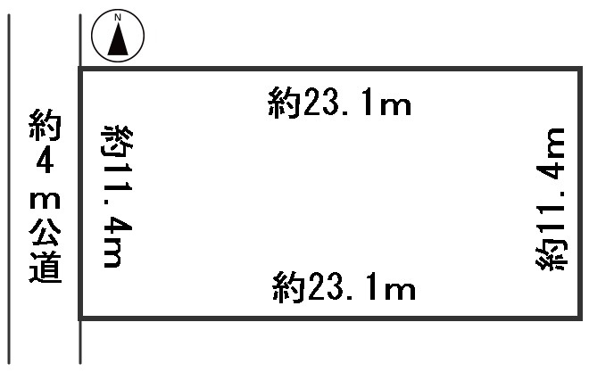 ６５３１２　岐阜市岩崎土地の区画図