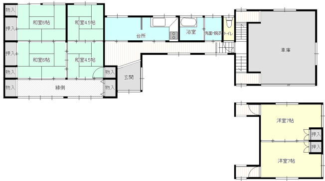 【間取り】 | 天童市荒谷　中古戸建