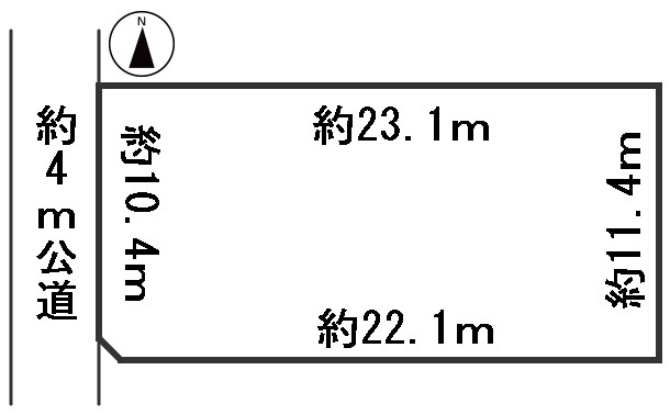 ６５３１３　岐阜市岩崎土地の区画図