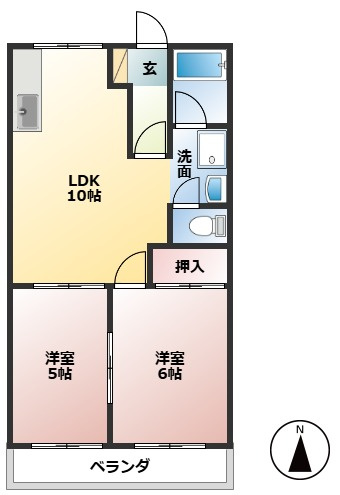 ロイヤルハイツ・廣瀬100の間取り