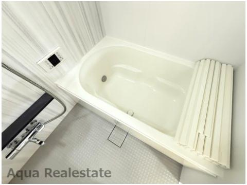 アルファスマート丸亀城東の浴室|落ち着いた空間のお風呂です