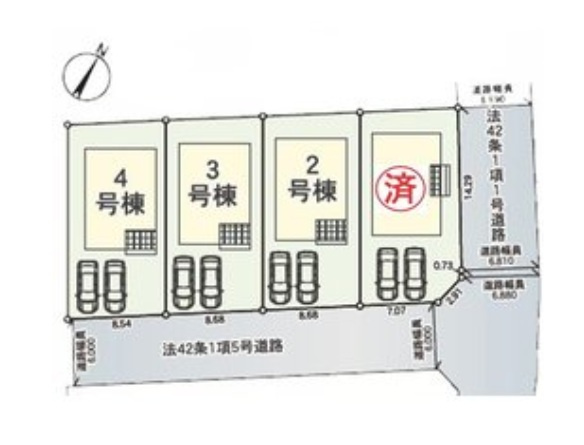 【区画図】クレイドルガーデンかほく市高松　第４