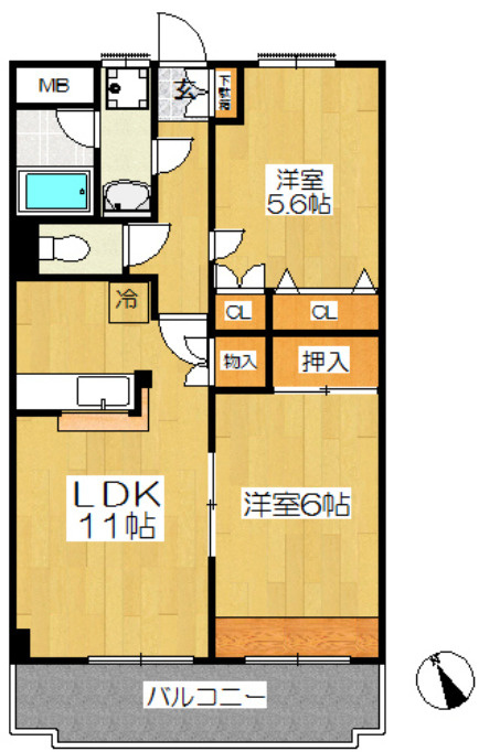 メゾンドソレイユの間取り