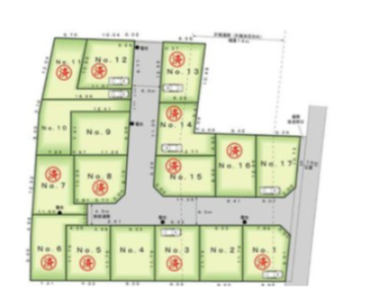 【GRAFARE】芝久保町19期　全17区画の間取り