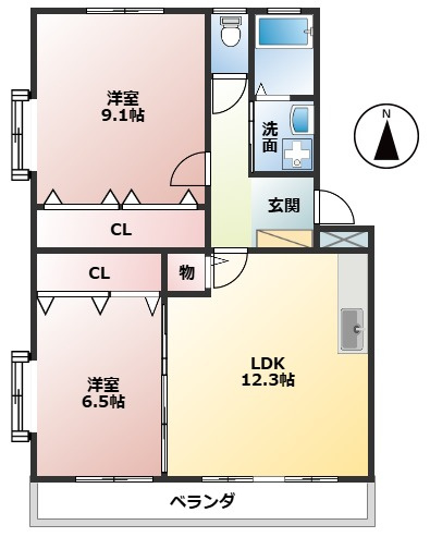 ミノワージュAの間取り