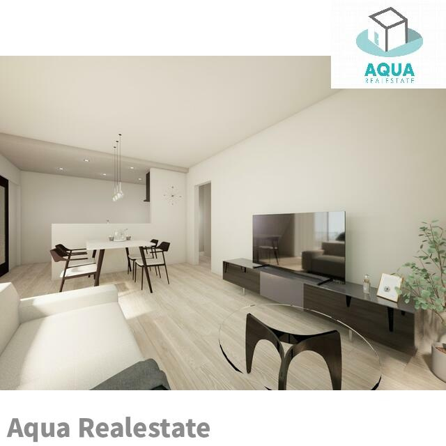 高松市仏生山町甲の新築一戸建の居間・リビング|こちらのリビングで趣味の時間をお楽しみください