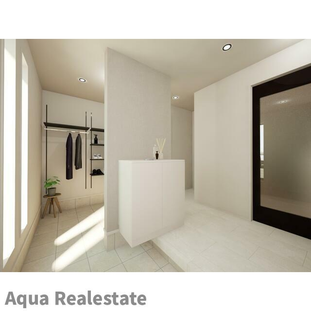 高松市仏生山町甲の新築一戸建の玄関|毎日通る玄関はこちらです