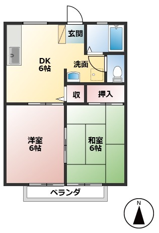 パナハイツ金森の間取り