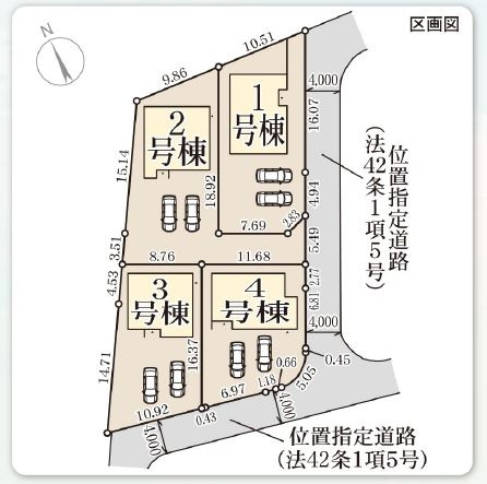 リーブルガーデン高松市多肥上町第九の区画図|間取り図