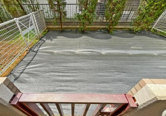 【中古マンション】ライオンズマンション若葉台の庭|専用のお庭付きです☆