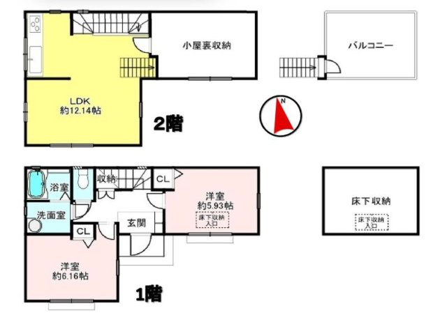 所沢市林3丁目　中古一戸建　～地下収納・小屋裏収納～