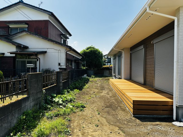 茅ヶ崎市堤　新築平屋戸建の庭