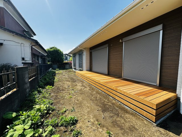 茅ヶ崎市堤　新築平屋戸建の庭