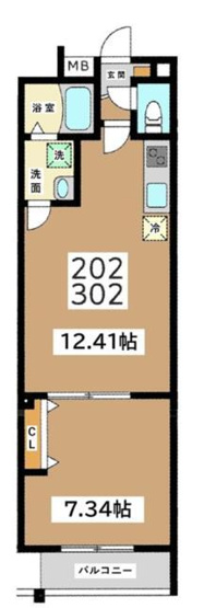 【間取り】 | ミリアビタ千葉駅前
