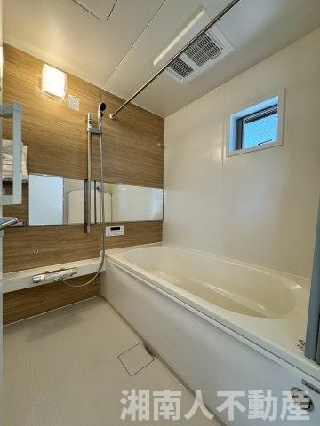 鎌倉市腰越４丁目新築戸建の浴室|コンパクトで使いやすいお風呂です