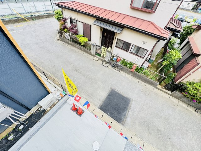 柏市名戸ヶ谷１丁目新築戸建【柏第八小学校：8分】の展望|バルコニーより道路側眺望