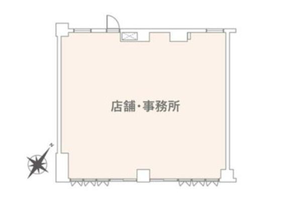 千葉市中央区東千葉２丁目の店舗事務所の間取り