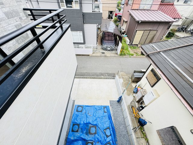 柏市常盤台新築戸建【柏第八小学校：10分】の展望|バルコニーより道路側眺望