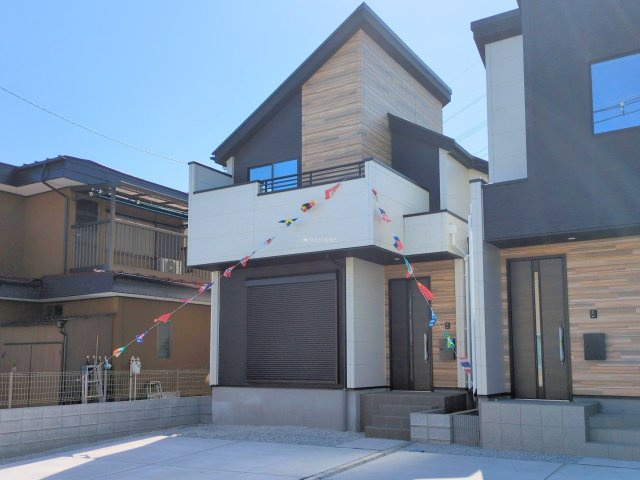 ふじみ野市桜ケ丘１丁目の新築一戸建の外観|2025年3月撮影　
急停車停車駅「ふじみ野」駅利用で通勤・通学に便利！
3LDK+カースペース2台　新築一戸建て　全2棟　
資料請求やご見学などお気軽にお問い合わせください。