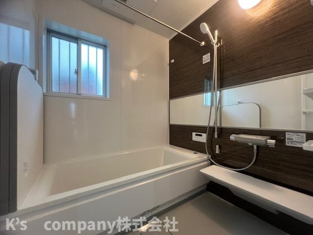 茅ヶ崎市柳島２丁目　新築戸建　2号棟の浴室|1日の疲れを癒す浴室スペース♪