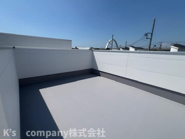 茅ヶ崎市柳島２丁目　新築戸建　4号棟のバルコニー|ルーフバルコニー◇◇