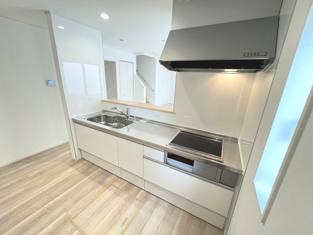 【キッチン】 | 糟屋郡篠栗町田中1丁目第1　1号棟（全4棟）【仲介手数料無料・0円】 | 現地写真。