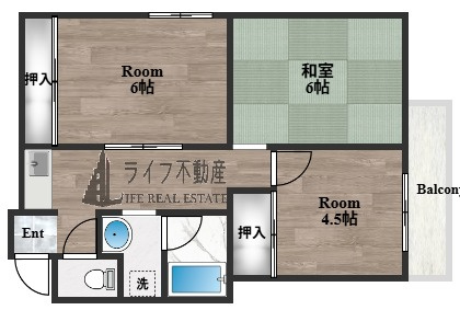 フリーディオ石切の間取り