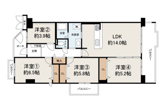 【間取り】 | 藤和ライブタウン金剛