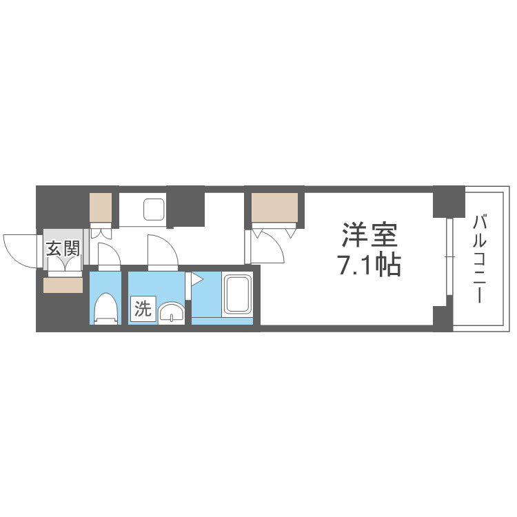ウィルテラスなんば南の間取り