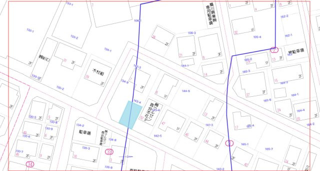 【土地】前橋市六供町2丁目（全2区画）2号地　約55坪売地の土地図