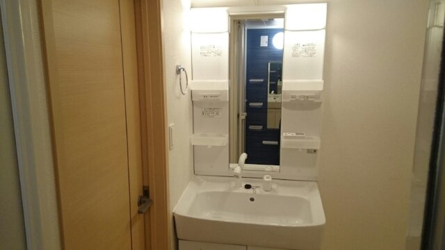 ヴィラ　サンライズ　ドリームⅢの洗面所|明るい洗面所です