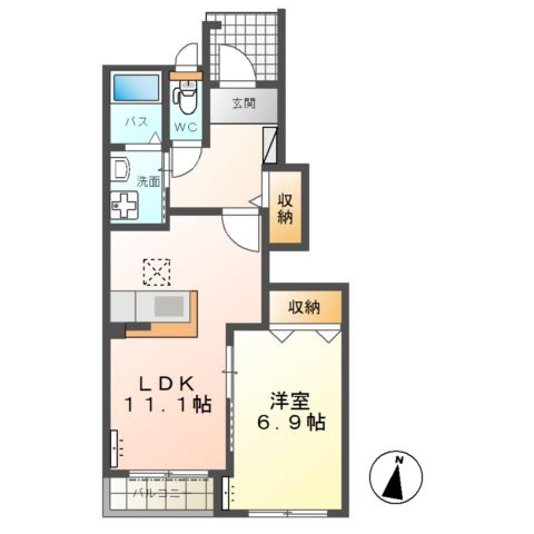 【間取り】 | 高尾崎 NEW TOWN　La・Ｔｅｒｒｅ B