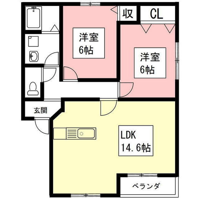 マスキャン尾花A棟・B棟の間取り