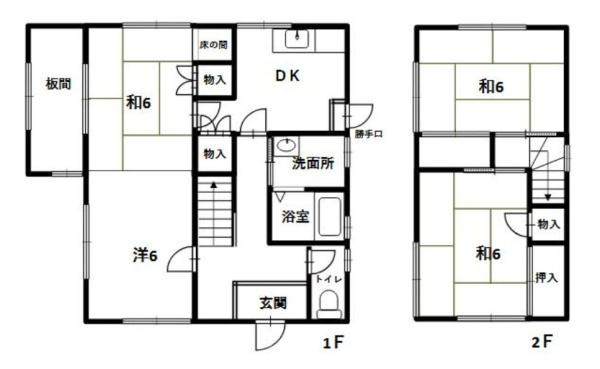 紀の川市杉原　中古戸建の間取り
