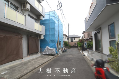 【前面道路含む現地写真】 | 座間市相模が丘2丁目　新築戸建て　全１棟【仲介手数料無料】 | ※令和7年5月下旬に撮影