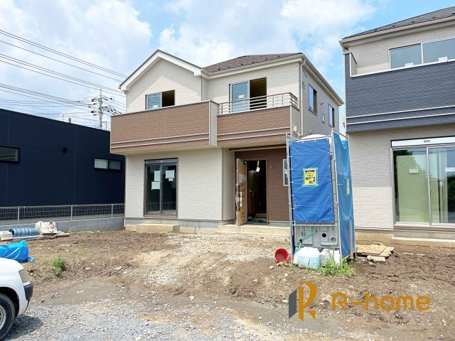 水戸市元吉田町12期　新築戸建て　A号棟の外観|2025年6月完成予定！近隣の同仕様完成物件をご見学いただけます♪