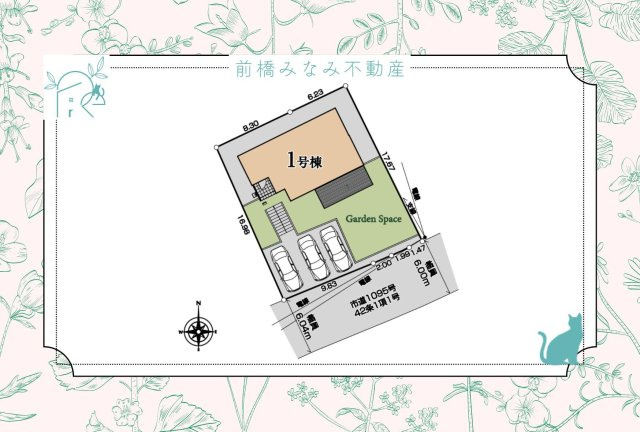 安中市秋間みのりが丘　限定1棟　いろどりアイタウン　新築建売の区画図