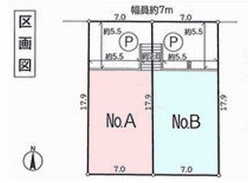 【区画図】 | 新築　高尾駅　元八王子町　２区画