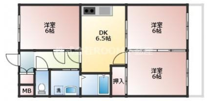東町ペアシティ（マンスリー）の間取り