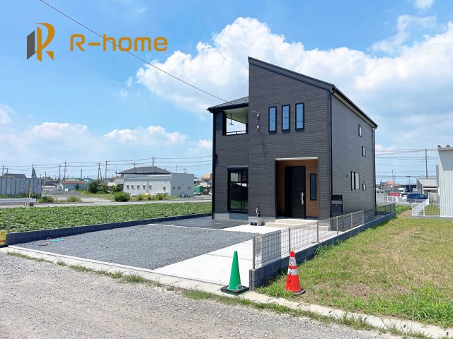 ひたちなか市馬渡16期　新築戸建て　1号棟の外観|ご予約を頂ければ、『平日』はもちろん『早朝』や『夜間』もご見学可能です♪お気軽にお申し付けください♪