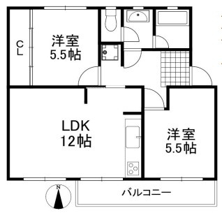 【間取り】 | 箕面如意谷住宅六四号棟